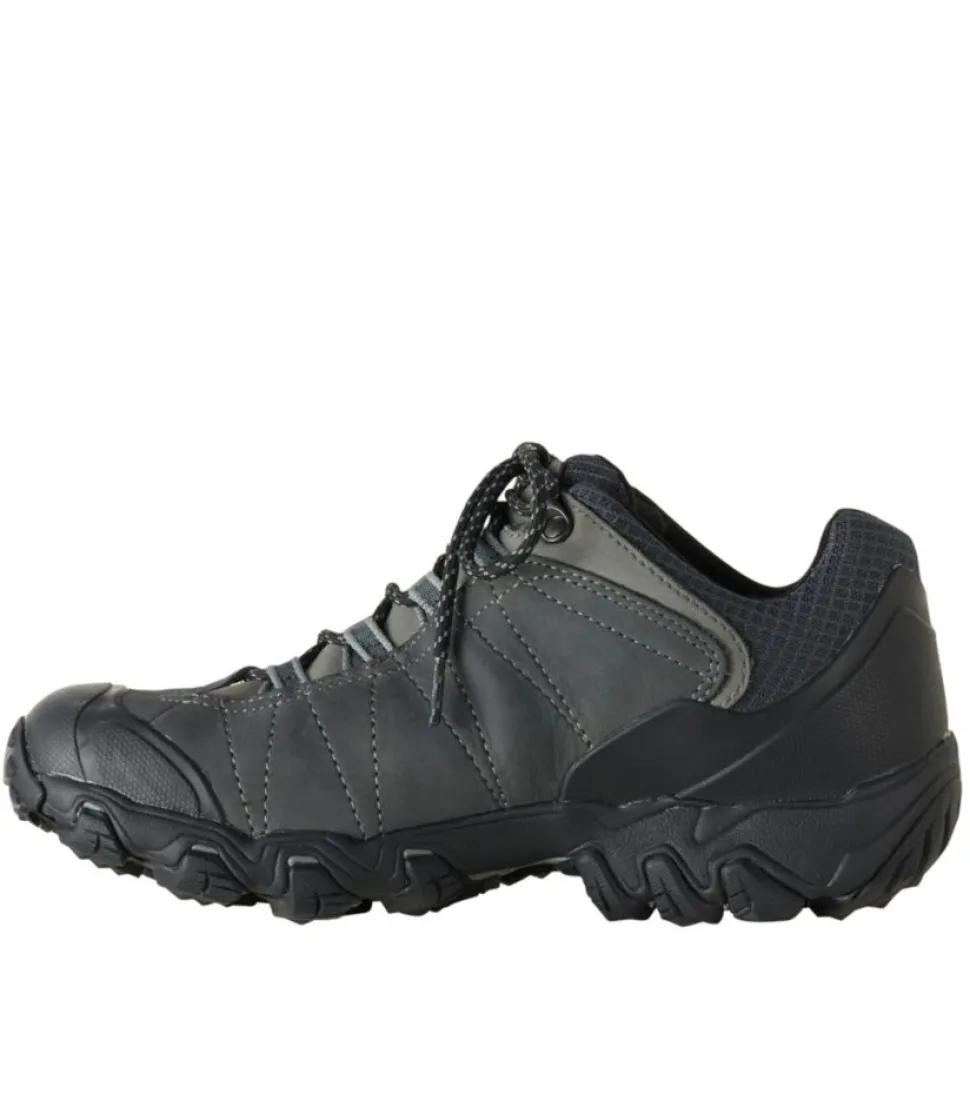 Sale L.L.Bean "Men's Oboz Bridger Low B-Dry Hiking Shoes" DarkShadow