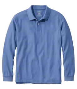 Cheap L.L.Bean "Men's Premium Double L® Polo, Long-Sleeve Without Pocket"