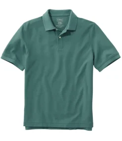 Best Sale L.L.Bean "Men's Premium Double L® Polo Banded, Short-Sleeve Without Pocket"