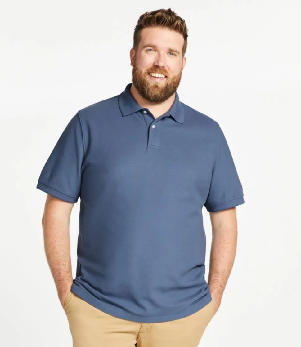 Best Sale L.L.Bean "Men's Premium Double L® Polo Banded, Short-Sleeve Without Pocket"