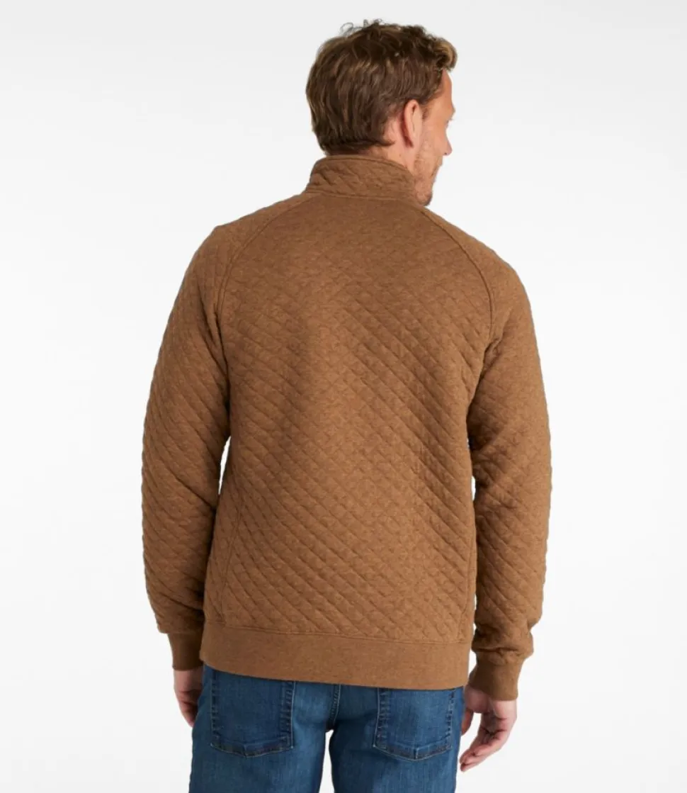 Sale L.L.Bean "Men's Quilted Sweatshirt, Mockneck"