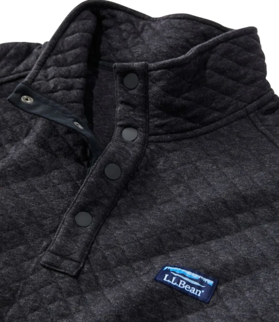 Sale L.L.Bean "Men's Quilted Sweatshirt, Mockneck"