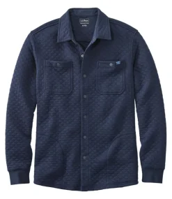 Cheap L.L.Bean "Men's Quilted Sweatshirts, Snap Overshirt"