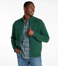 New L.L.Bean "Men's Rangeley Merino Sweater, Full-Zip"