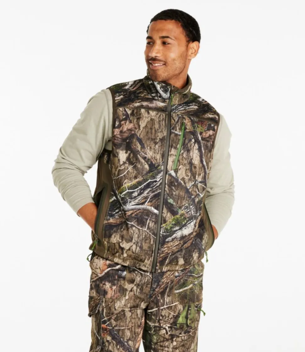 Hot L.L.Bean "Men's Ridge Runner Soft-Shell Vest, Camo" MossyOakCountryDNA