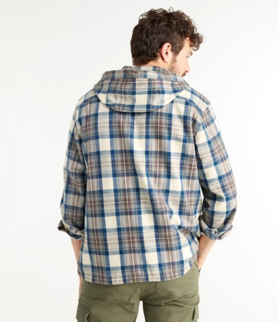 Sale L.L.Bean "Men's Scotch Plaid Flannel Shirt, Anorak, Traditional Fit"