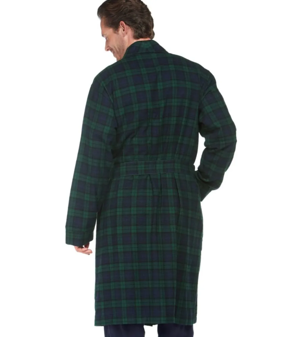Sale L.L.Bean "Men's Scotch Plaid Flannel Robe"