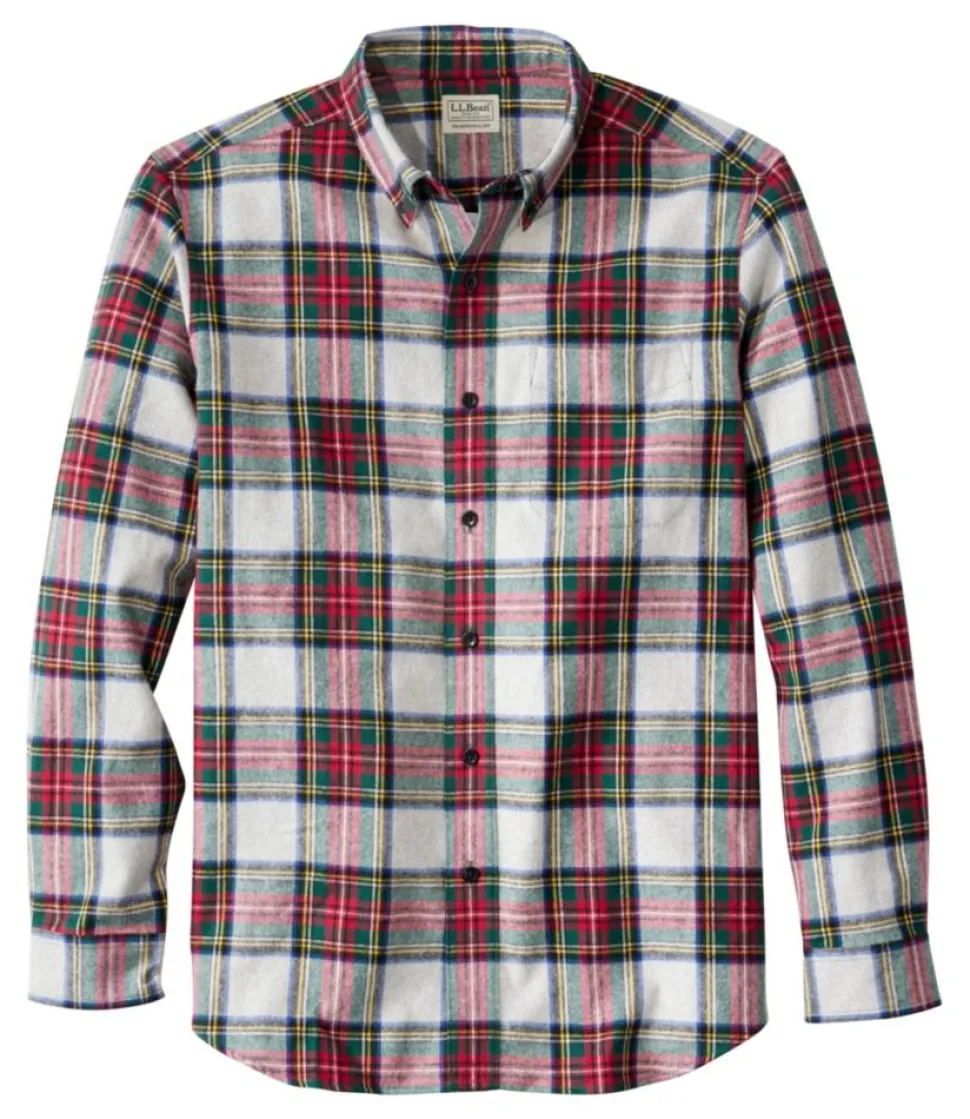 Clearance L.L.Bean "Men's Scotch Plaid Flannel Shirt, Traditional Fit"