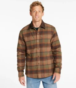 Cheap L.L.Bean "Men's Signature 1933 Chamois Cloth Shirt, Lined, Pattern"