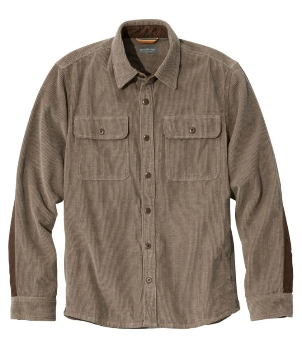 Hot L.L.Bean "Men's Signature Cord Workshirt" FossilBrown