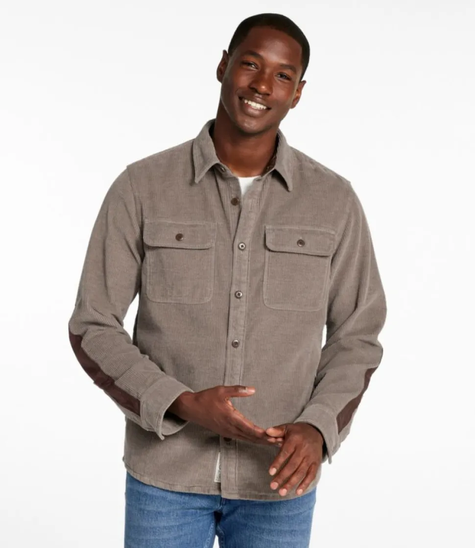 Hot L.L.Bean "Men's Signature Cord Workshirt" FossilBrown