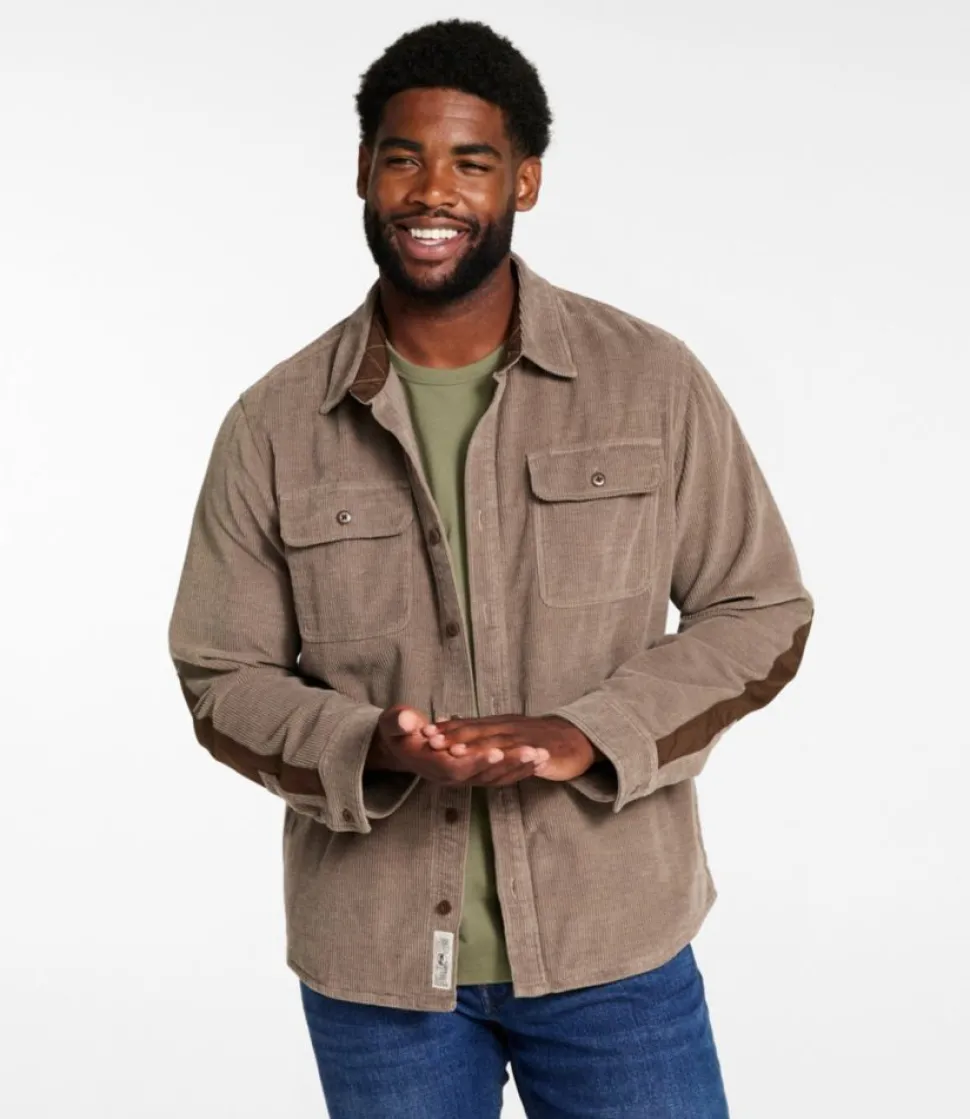 Hot L.L.Bean "Men's Signature Cord Workshirt" FossilBrown