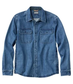 New L.L.Bean "Men's Signature Denim Workshirt" DarkIndigo