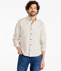 Clearance L.L.Bean "Men's Signature Donegal Woven Shirt, Long-Sleeve"