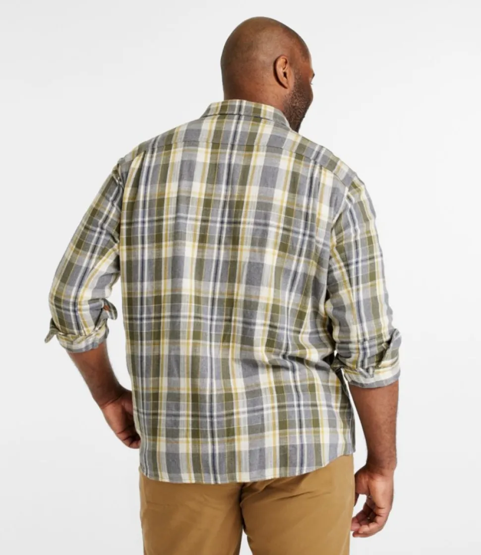 Outlet L.L.Bean "Men's Signature Heritage Textured Flannel Shirt"