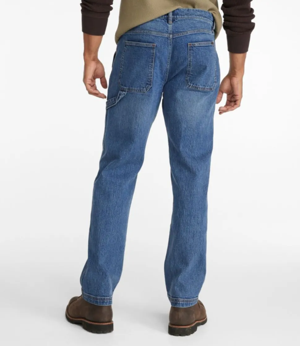 Outlet L.L.Bean "Men's Signature Heritage Utility Denim, Classic Fit, Straight Leg" AntiqueMedium