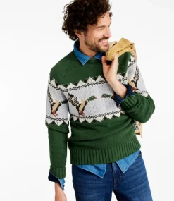 Flash Sale L.L.Bean "Men's Signature Organic Cotton Rollneck Sweater, Fair Isle"
