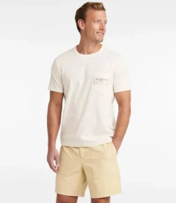 Clearance L.L.Bean "Men's Signature Stonecoast Tee, Short-Sleeve, Graphic" Sailcloth