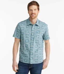 Shop L.L.Bean "Men's Signature Vacationland Shirt, Short-Sleeve, Slim Fit"