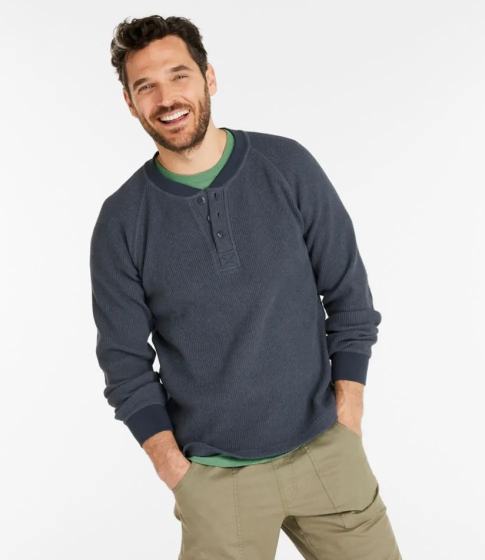 Best Sale L.L.Bean "Men's Signature Waffle Henley"