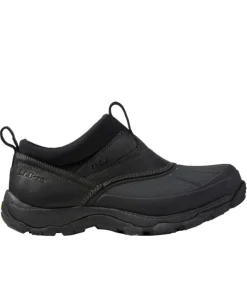 Cheap L.L.Bean "Men's Storm Chaser 4 Slip-Ons with Arctic Grip" Black