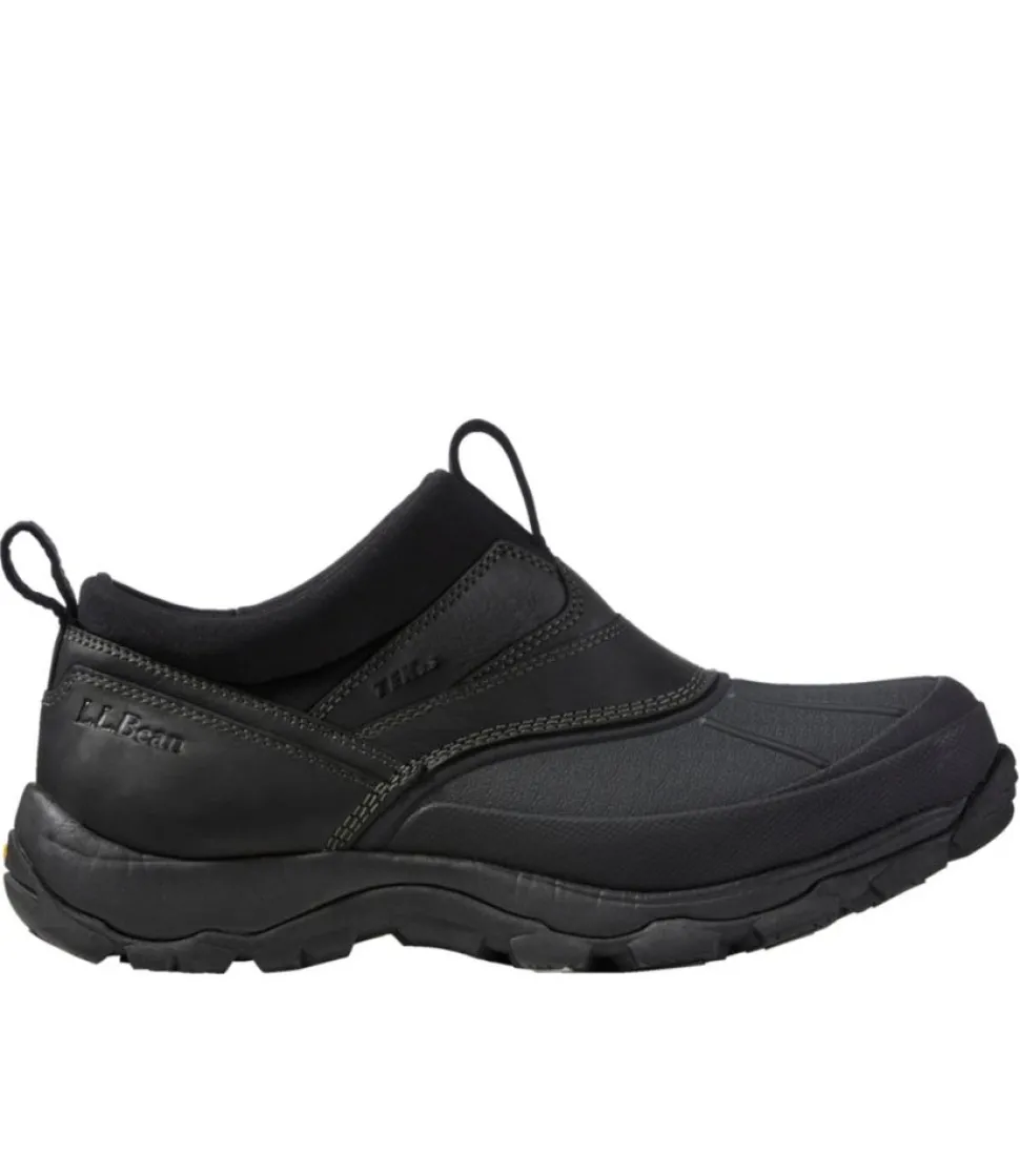 Cheap L.L.Bean "Men's Storm Chaser 4 Slip-Ons with Arctic Grip" Black