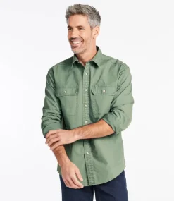 Cheap L.L.Bean "Men's Sunwashed Canvas Shirt, Traditional Fit"
