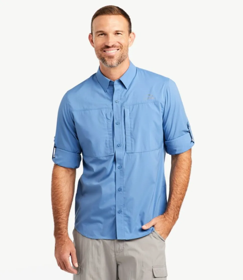 Hot L.L.Bean "Men's Tropicwear Pro Stretch Shirt, Long-Sleeve"