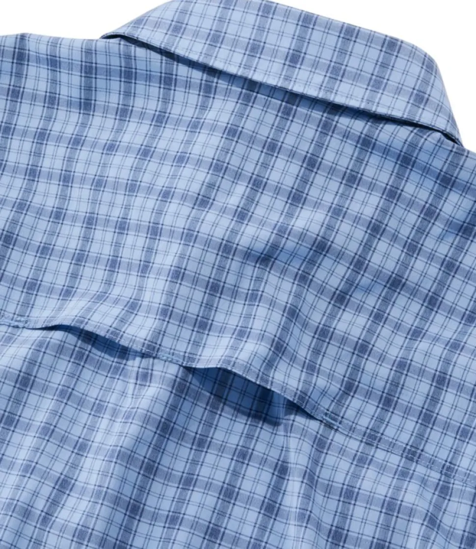 Fashion L.L.Bean "Men's Tropicwear Pro Stretch Shirt, Long-Sleeve Plaid" SeaPine