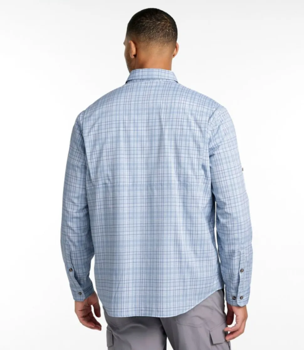 Cheap L.L.Bean "Men's Tropicwear Shirt, Plaid Long-Sleeve"