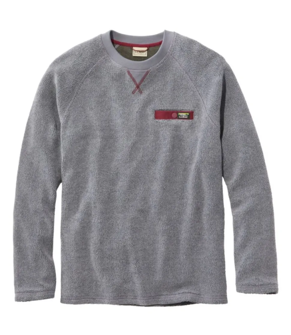 Shop L.L.Bean "Men's Tumbled Sherpa, Crew"