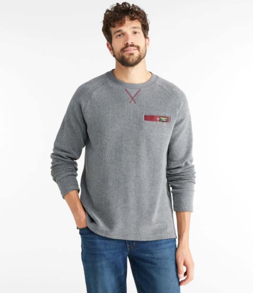 Shop L.L.Bean "Men's Tumbled Sherpa, Crew"