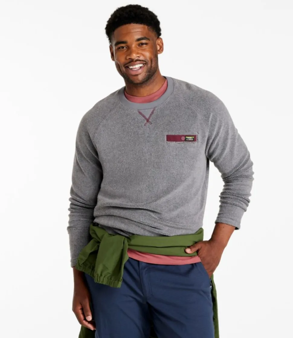 Shop L.L.Bean "Men's Tumbled Sherpa, Crew"