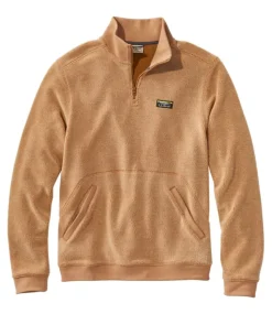 Online L.L.Bean "Men's Tumbled Sherpa, Quarter-Zip Pullover"