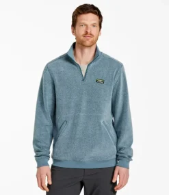 Online L.L.Bean "Men's Tumbled Sherpa, Quarter-Zip Pullover"