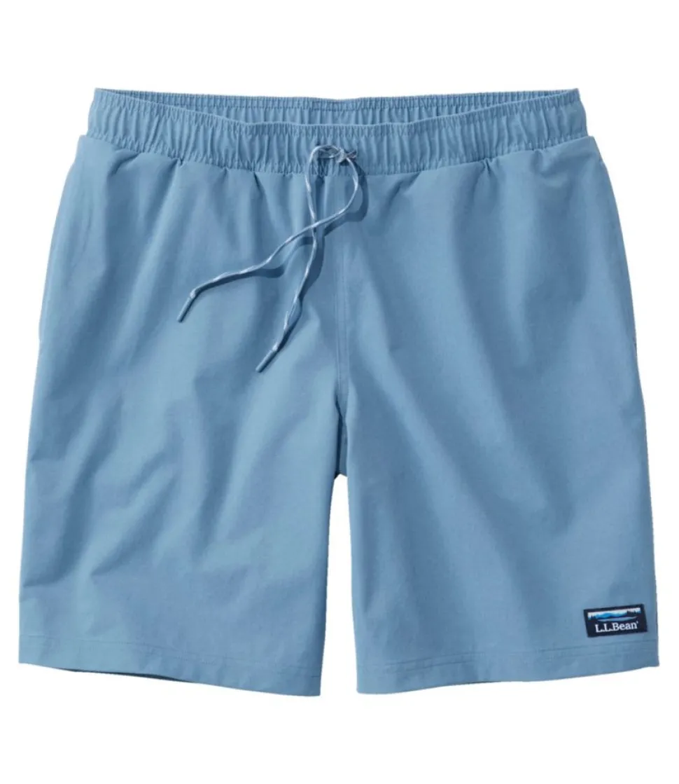 Shop L.L.Bean "Men's Vacationland Stretch Swim Trunks, 8"" BaysideBlue