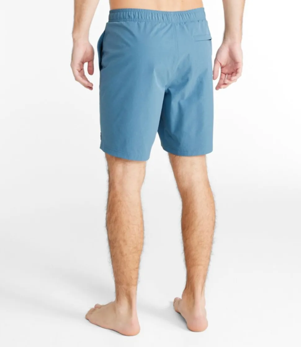 Shop L.L.Bean "Men's Vacationland Stretch Swim Trunks, 8"" BaysideBlue