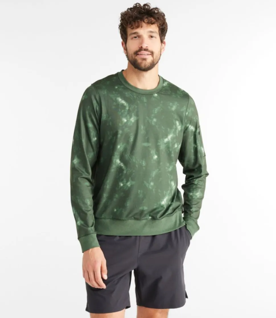 Fashion L.L.Bean "Men's VentureSoft Crewneck Shirt, Print" SeaGreenCamo