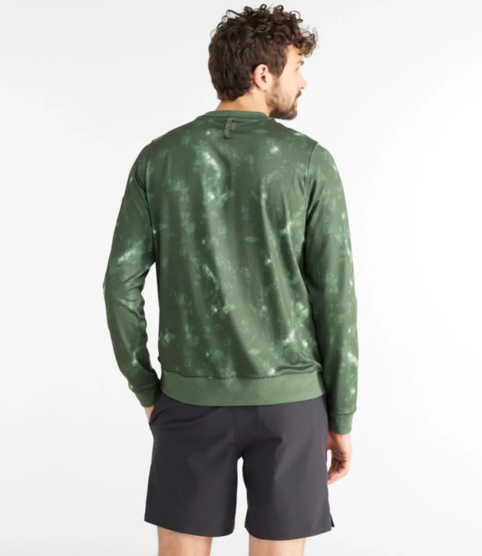 Fashion L.L.Bean "Men's VentureSoft Crewneck Shirt, Print" SeaGreenCamo
