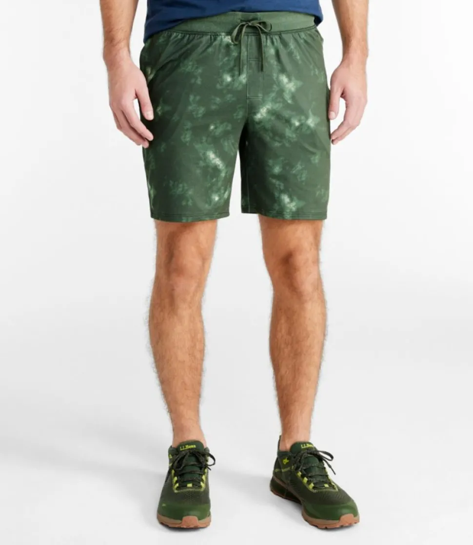 Clearance L.L.Bean "Men's VentureSoft Shorts, Print, 8"" SeaGreenCamo