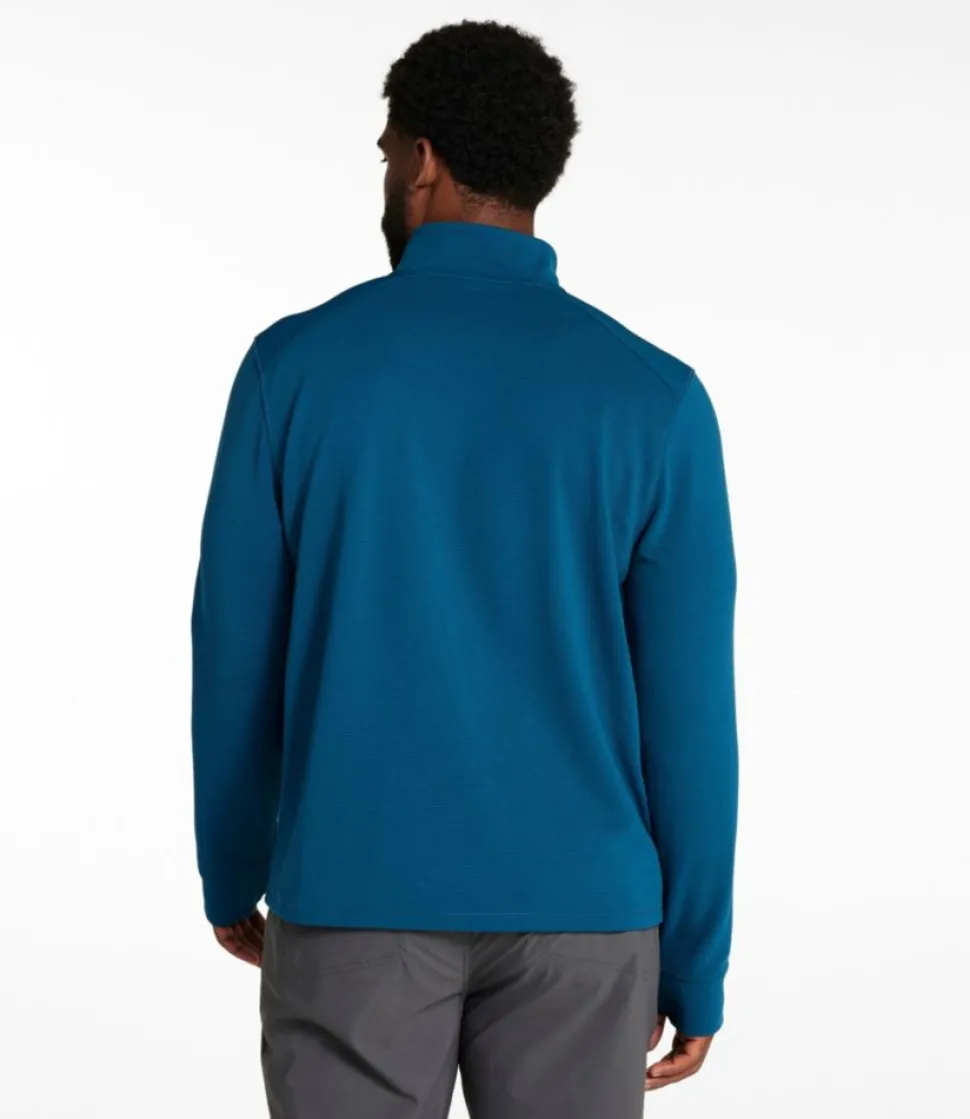 Discount L.L.Bean "Men's VentureStretch Ottoman-Rib Pullover, Quarter-Zip"