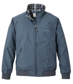Fashion L.L.Bean "Men's Warm-Up Jacket, Flannel-Lined" CarbonNavy