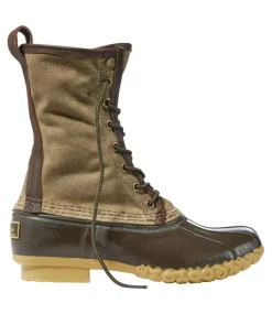 New L.L.Bean "Men's Waxed-Canvas Maine Hunting Shoes, 10"" MarshBrown/Brown