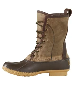New L.L.Bean "Men's Waxed-Canvas Maine Hunting Shoes, 10"" MarshBrown/Brown