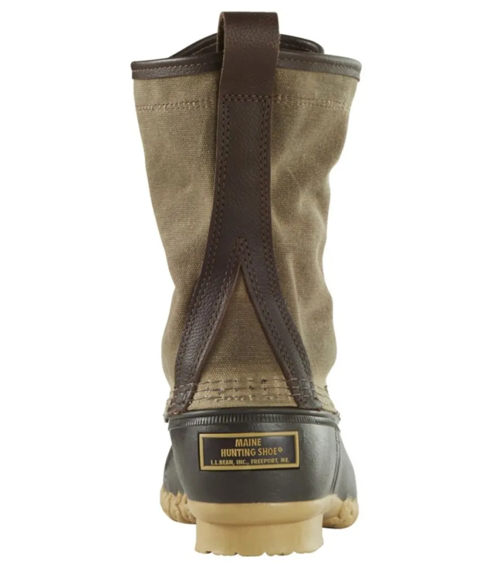 New L.L.Bean "Men's Waxed-Canvas Maine Hunting Shoes, 10"" MarshBrown/Brown