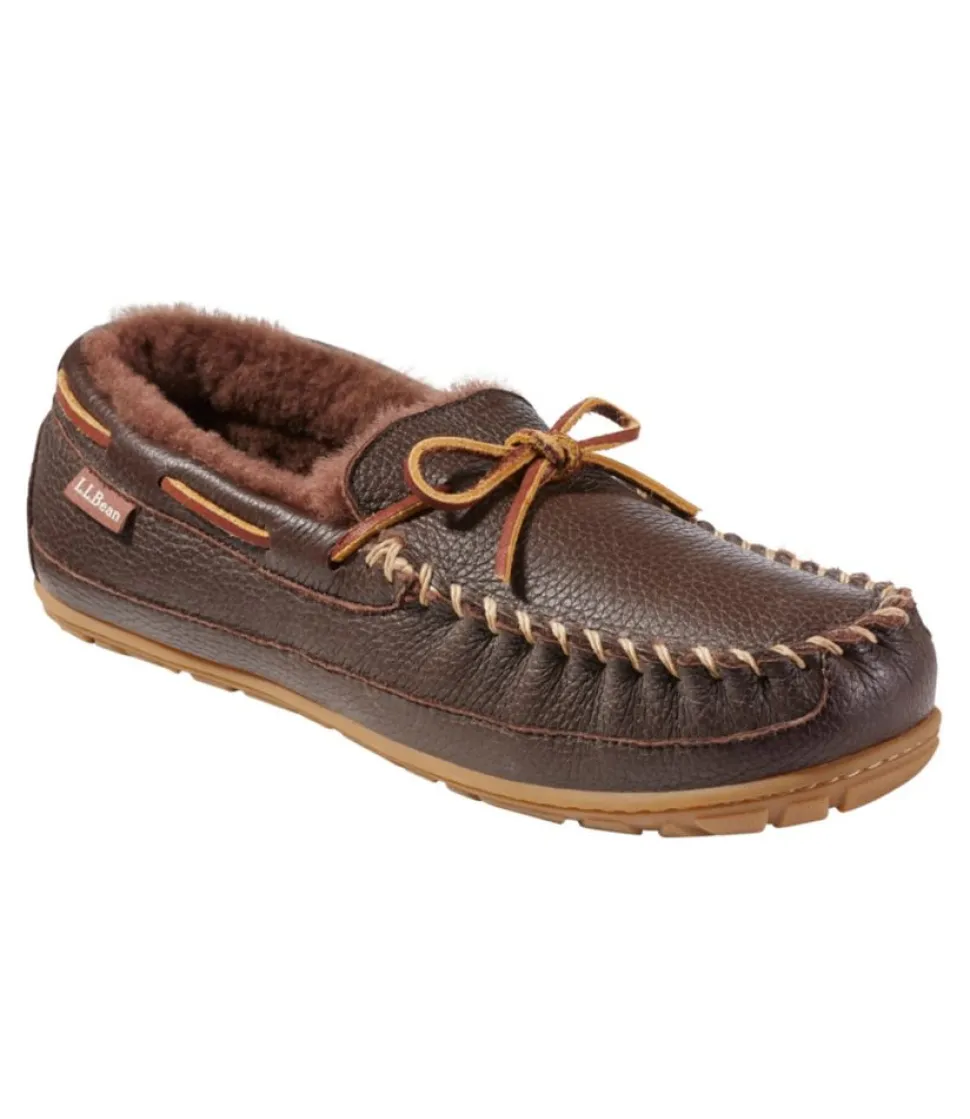 Store L.L.Bean "Men's Wicked Good® Moccasins, Moosehide" Chocolate