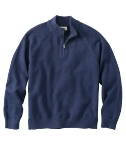 Best L.L.Bean "Men's Wicked Soft Cotton/Cashmere Sweaters, Quarter-Zip"