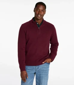 Best L.L.Bean "Men's Wicked Soft Cotton/Cashmere Sweaters, Quarter-Zip"
