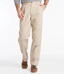Clearance L.L.Bean "Men's Wrinkle-Free Double L® Chinos, Natural Fit, Hidden Comfort, Pleated"