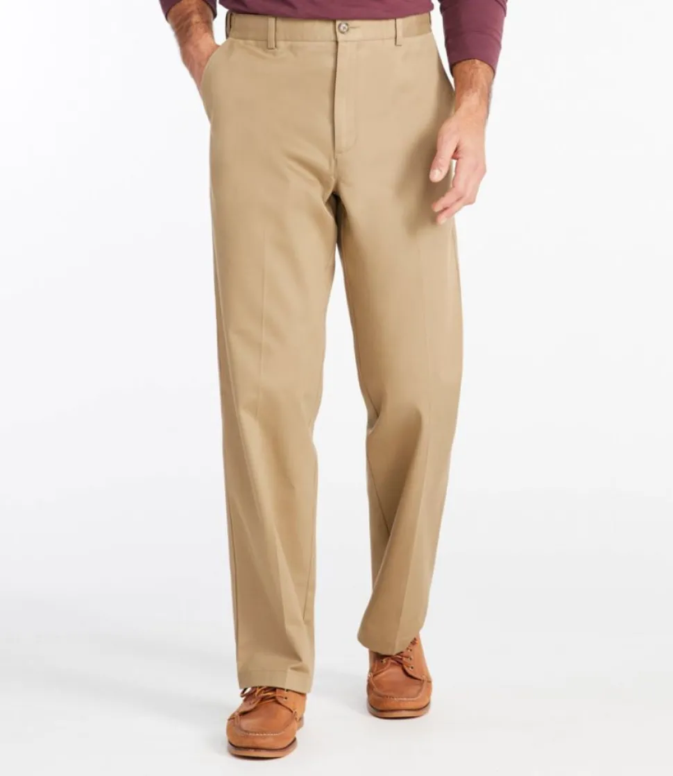 Outlet L.L.Bean "Men's Wrinkle-Free Double L® Chinos, Natural Fit, Hidden Comfort, Plain Front"